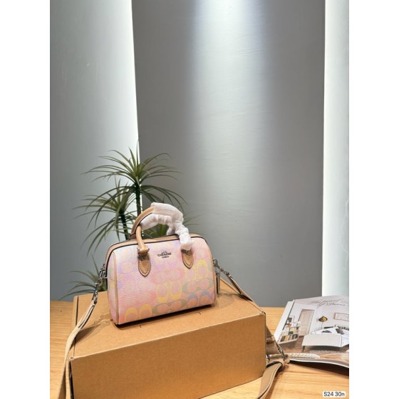 Mini Rowan Satchel in Multicolor Signature Canvas